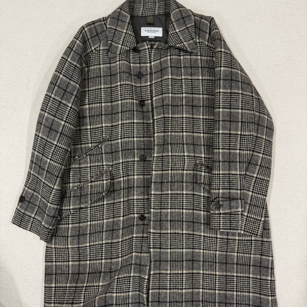 이스트로그/울 체크코트/m(100) 