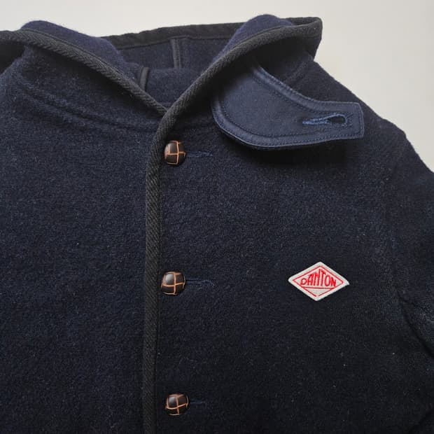 (무료배송) 단톤 울후드 자켓 / 네이비 /34사이즈