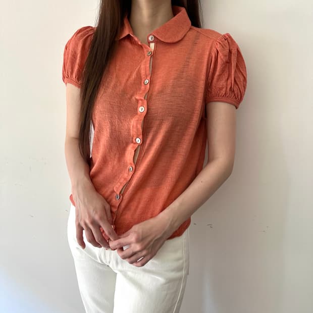 츠모리치사토 tsumori chisato 반팔 셔츠 블리우스