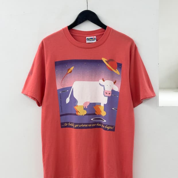 90s 빈티지 티셔츠 cows