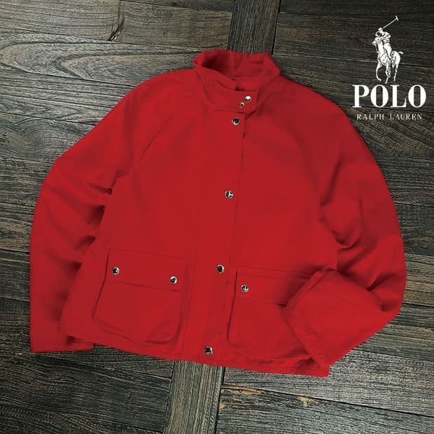 [폴로 랄프로렌] 코튼 블루종 자켓 레드 M19159