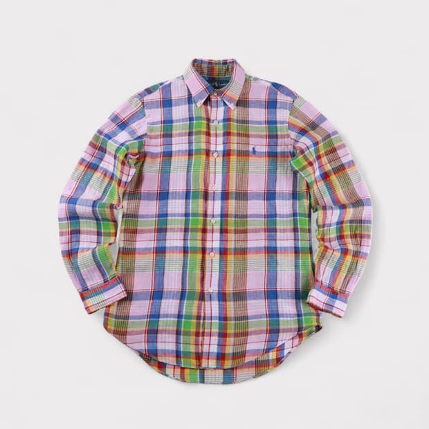 [S] 폴로 랄프로렌 마드라스 리넨 셔츠