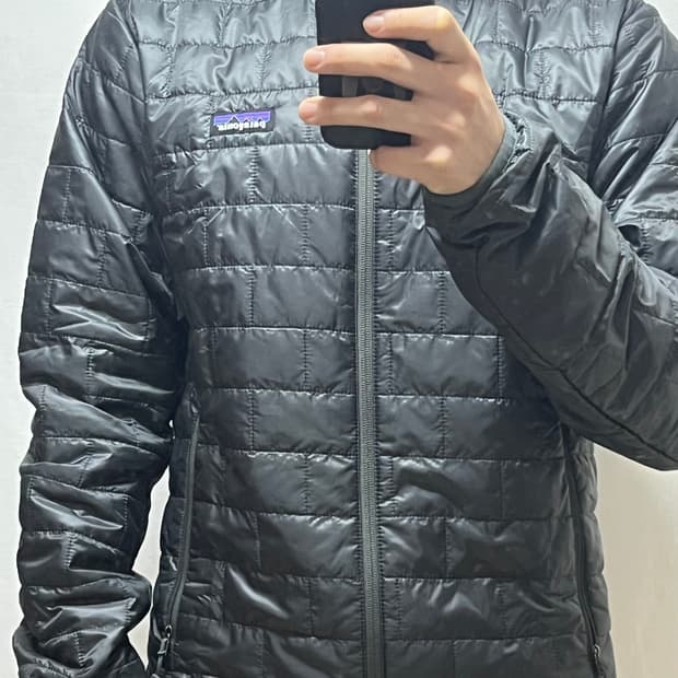 파타고니아 멘즈 나노 퍼프 재킷 (그레이) 스몰