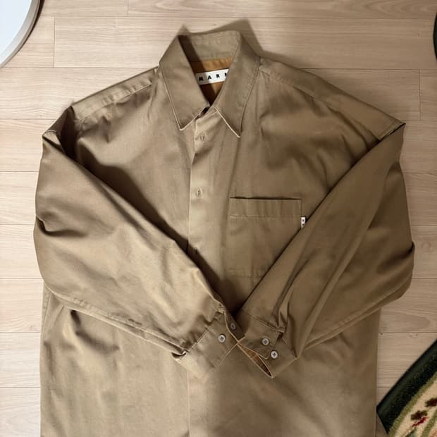 마르니 셔츠 브라운