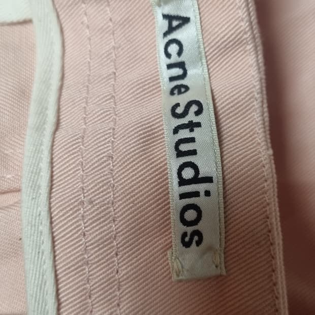 Acne Studios ANGUS SALT 연핑크 팬츠