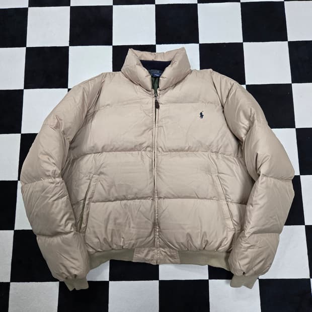 M 폴로랄프로렌 90s OG 푸퍼 패딩 베이지 made in usa