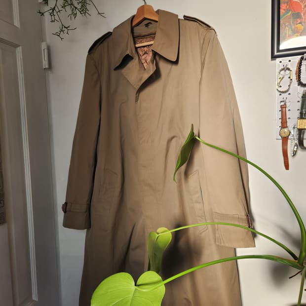80s Sears 싱글 트렌치 코트(USAmade)
