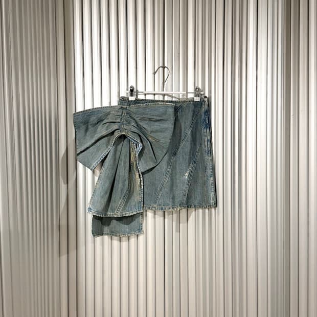 miumiu denim skirt