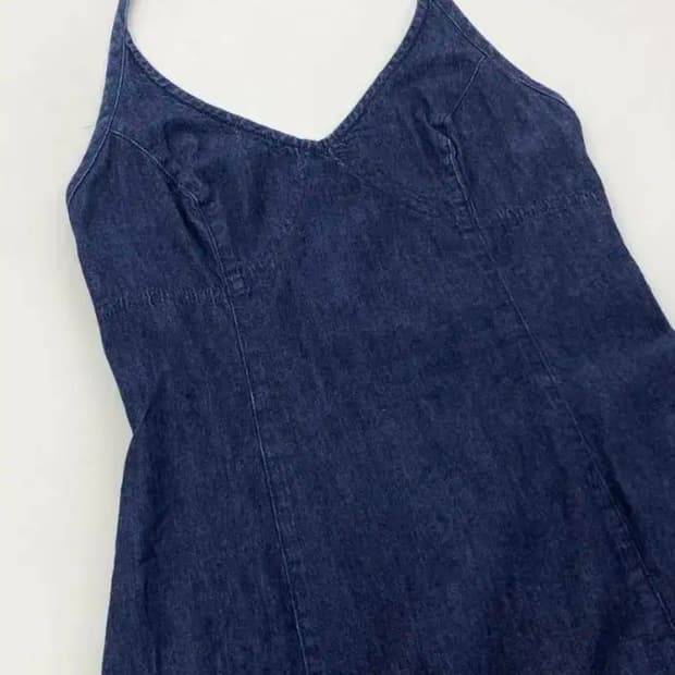 빈티지 미니 데님 원피스