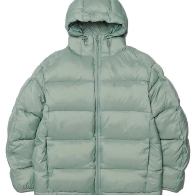 노매뉴얼 후드 덕 다운 패딩 m