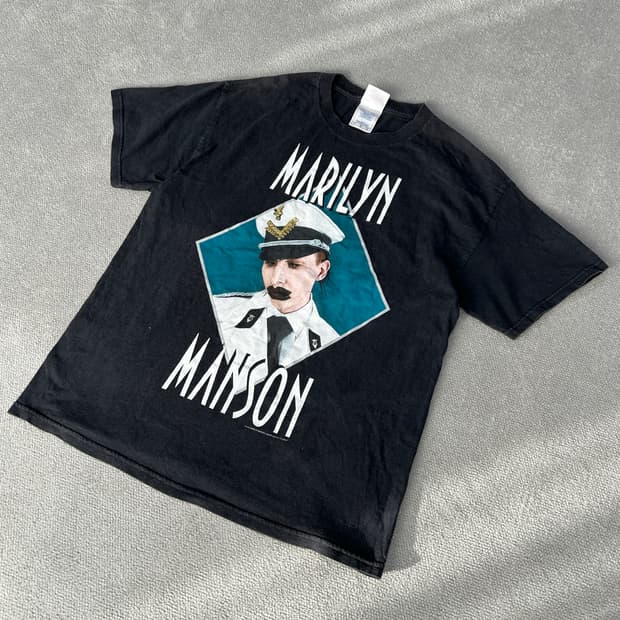 2001 판테라 밴드 마릴린맨스 프린팅 반팔