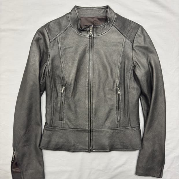 northbeach lambskin learher jacket