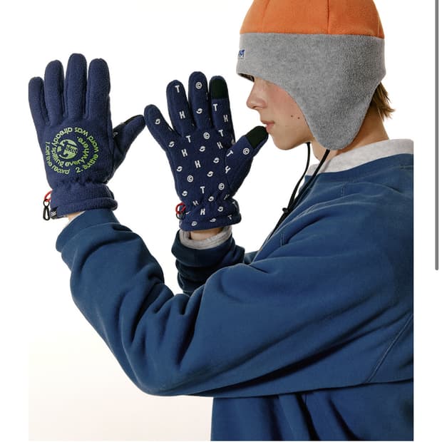 테켓 글러브 장갑 네이비 새상품