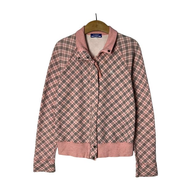 [BURBERRY] 버버리 런던 블루라벨 체크 집업 자켓