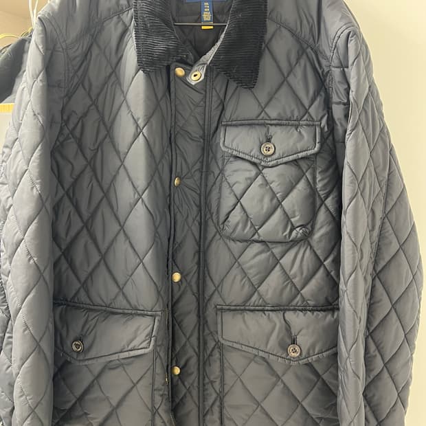 폴로 랄프로렌 퀼팅자켓 블랙 xxl