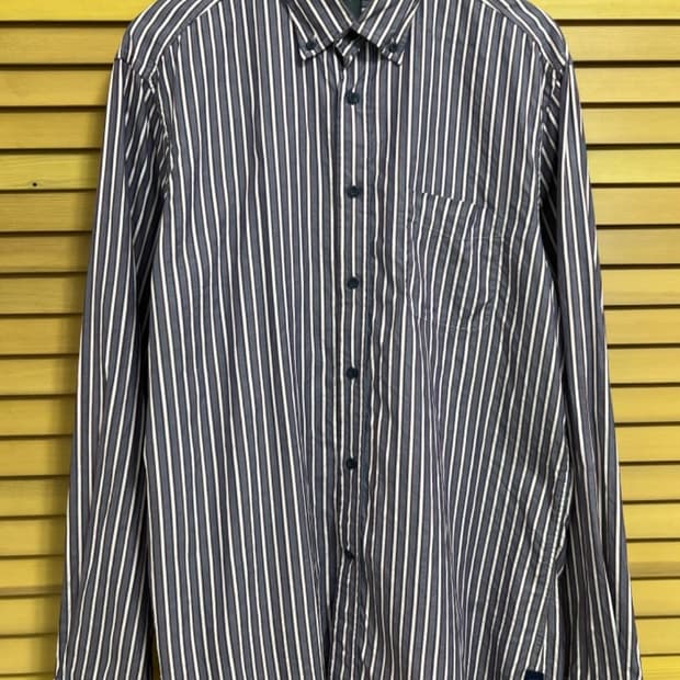 제냐스포츠 남성 스트라이프 코튼셔츠

