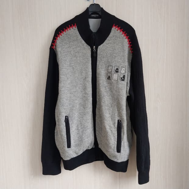 세바스챤 니트 집업  105사이즈