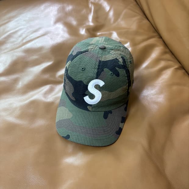 슈프림 S로고 6패널 볼캡 모자 24ss 시어서커 우드랜드 카모