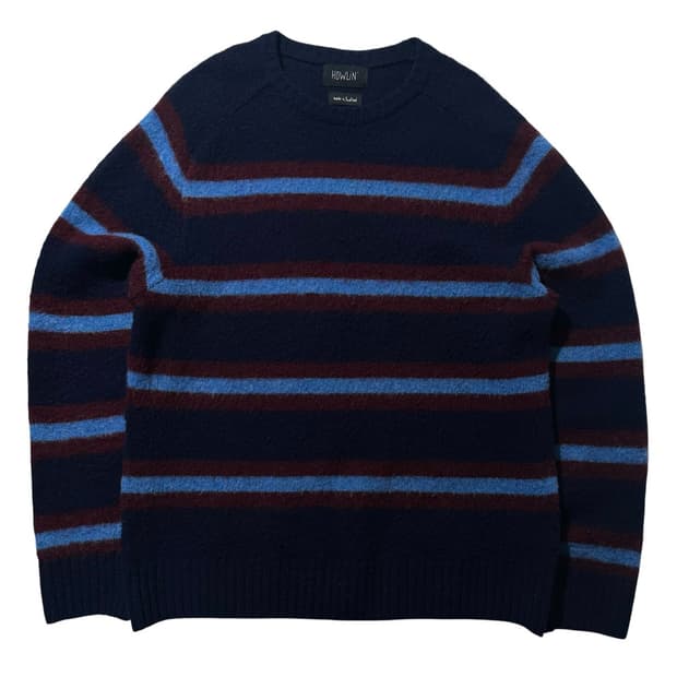 하울린 쉐기독 스트라이프 니트