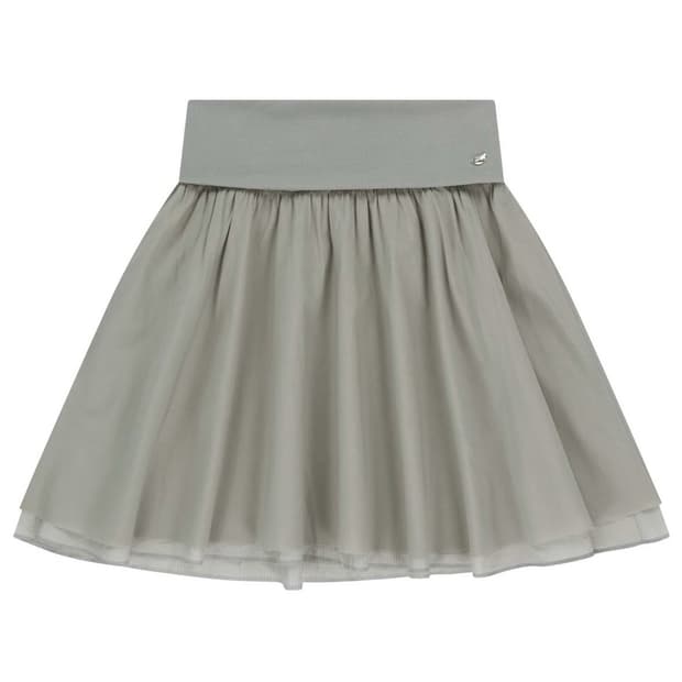 COYSEIO DOUBLE SHIRRING SKIRT