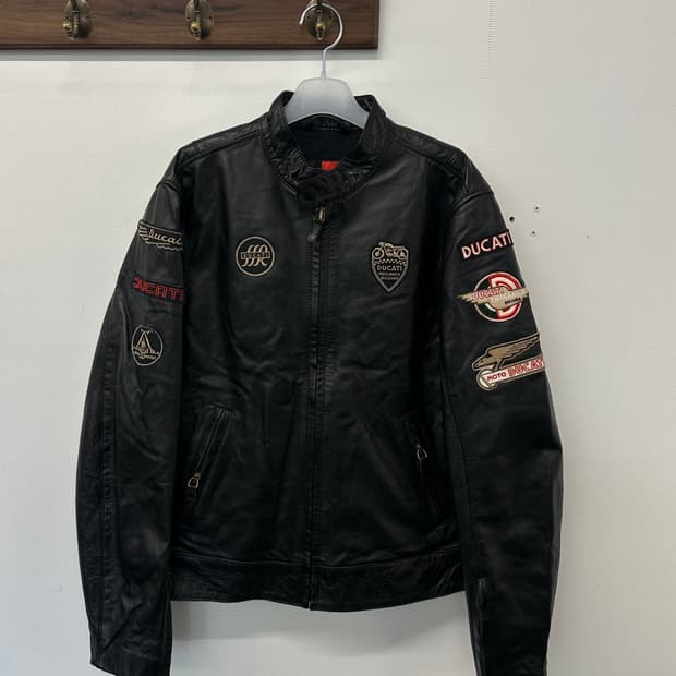 46)DUCATI × DAINESE 2007 벨롭 레더 자켓