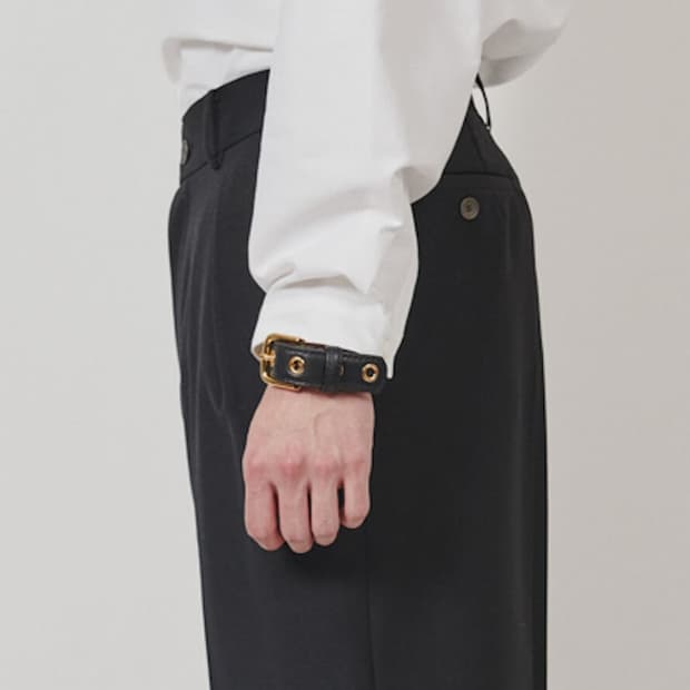 DIGAWEL× J.PRESS CRST  Leather Bracelet