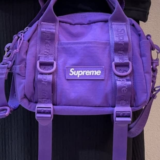 슈프림 미니 더플백 퍼플