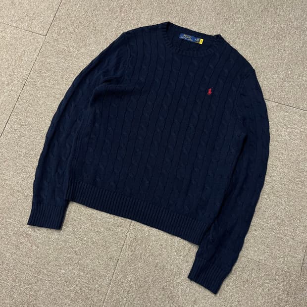 신형 폴로 랄프로렌 꽈배기 니트