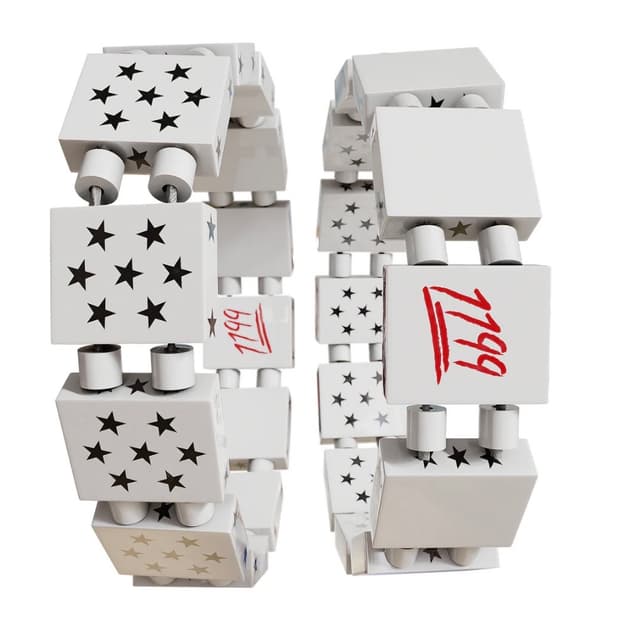 Bazo1199 Black on White Stars 