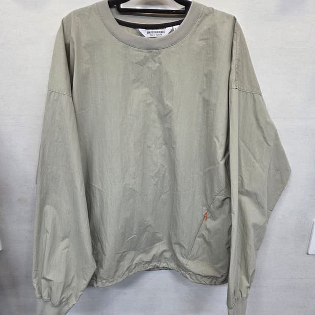 유니폼브릿지 navy sports 웜업 방풍 맨투맨 L 오버핏