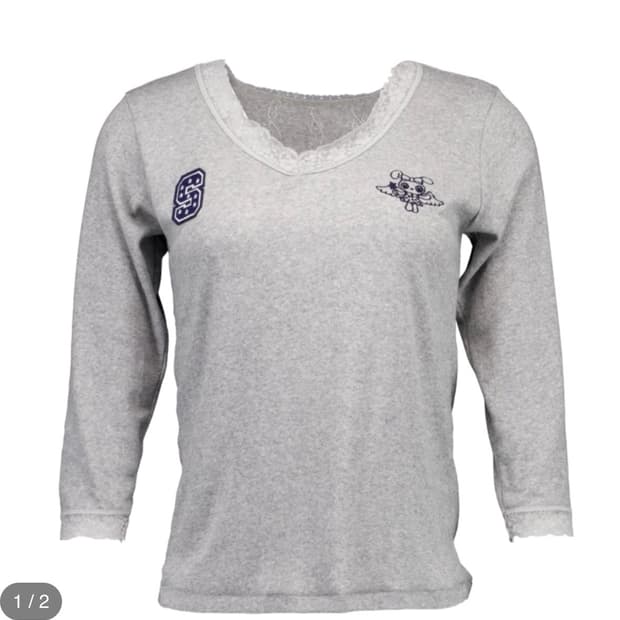 샬롬클럽 I DON'T KNOW LACE TOP (GRAY)