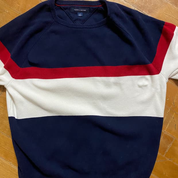 타미힐피거 컬러블록 니트 L (105)