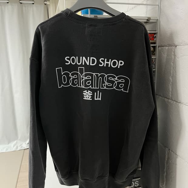 발란사 가먼트다잉 스웻셔츠 M