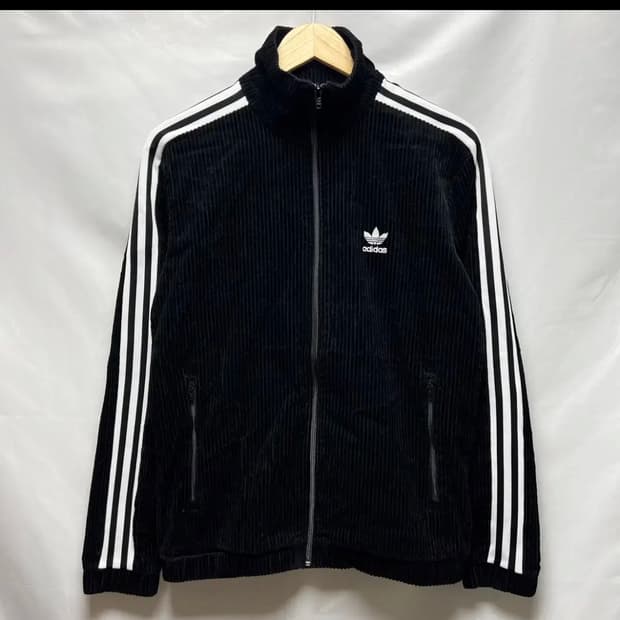[정품/M] 아디다스 유로파 벨벳 와플 블랙 트랙탑/져지