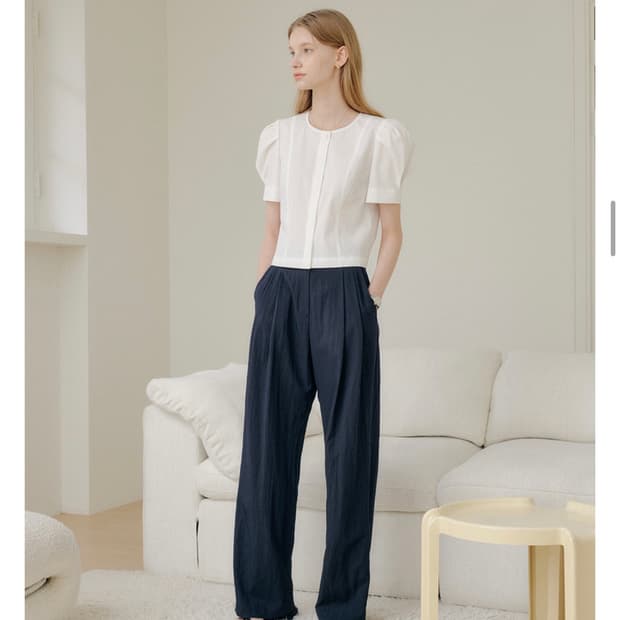 룩캐스트 애니 투 턱 와이드 팬츠 m 네이버