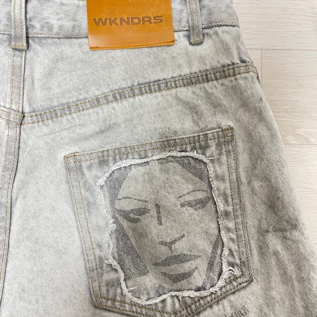 위캔더스 FACE DENIM PANTS 바지 L사이즈