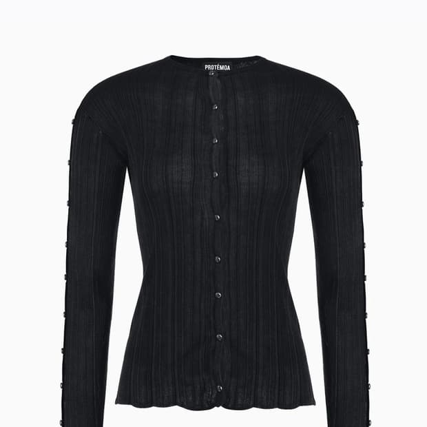protemoa touch black cardigan