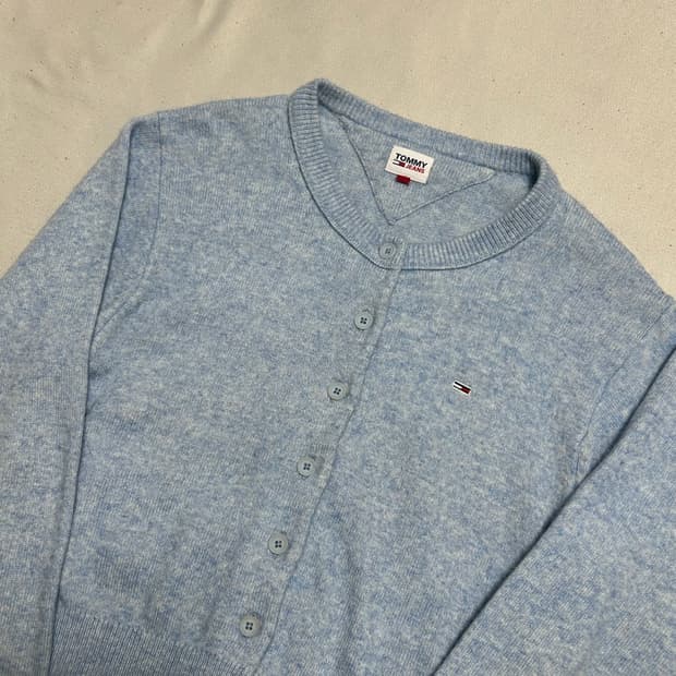 XS 타미 진스 스카이블루 가디건 