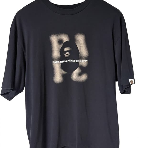 베이프 BAPE 블러로고 릴렉스핏 XL