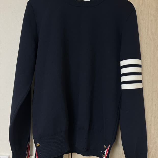 톰브라운 밀라노스티치 니트 3사이즈 네이비