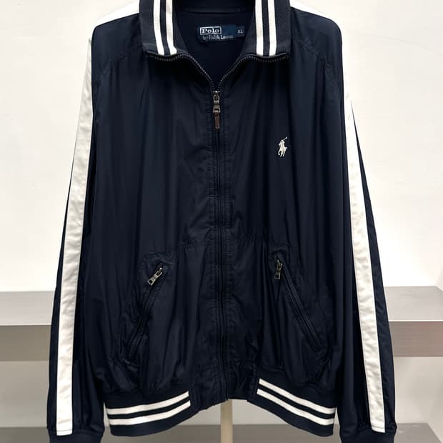 폴로 랄프로렌 다크네이비 사이드라인 바람막이 