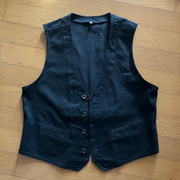 코튼 베스트 조끼