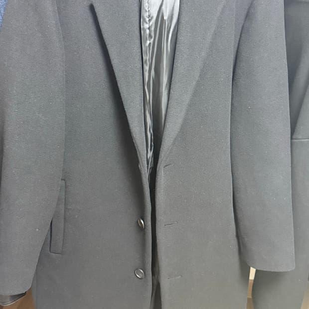 무신사 스탠다드 캐시미어 코트 블랙 XL