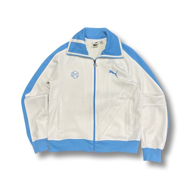 [M] 퓨마 화이트/블루 트랙 자켓