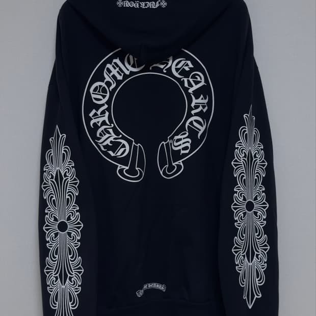 Chrome Hearts 퍽유 플로랄 홀스슈 폴리스 후드집업 XXL