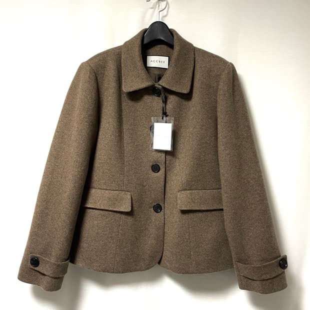 새상품) 아크비 ACCBEE 여성 캐미시어 100% 싱글 숏코트 자켓 _