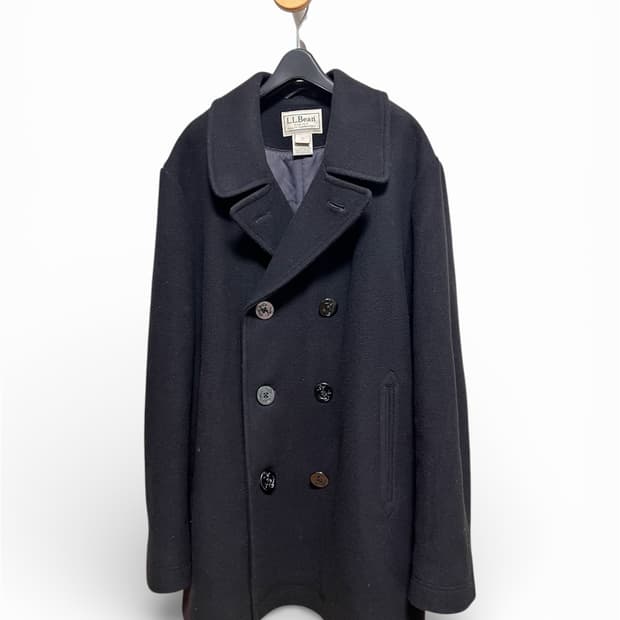LL Bean Bellandi italy black Peacoat XL