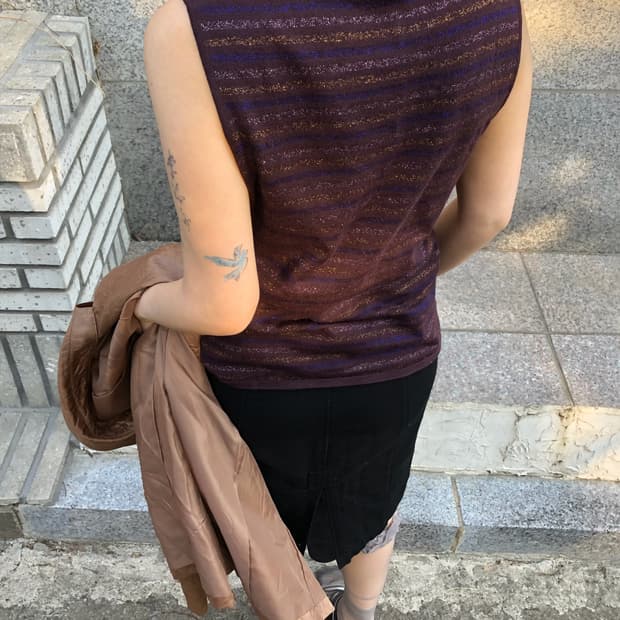 maglia sleeveless knit