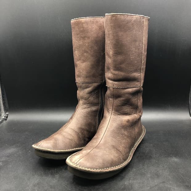 캠퍼 camper 빈티지 브라운 레더 부츠 (꼼데가르송 부츠)