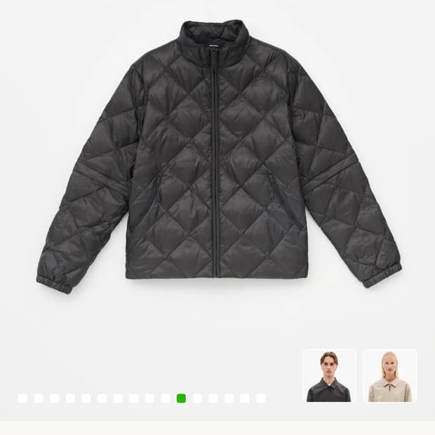 택채새상품) 하이킹패트롤 다운집자켓 블랙 XL